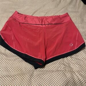 Moving Comfort Women's Coral and Black Athletic Shorts
